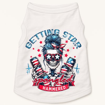 Getting Star Spangled Hammered Skeleton Doggie Tank