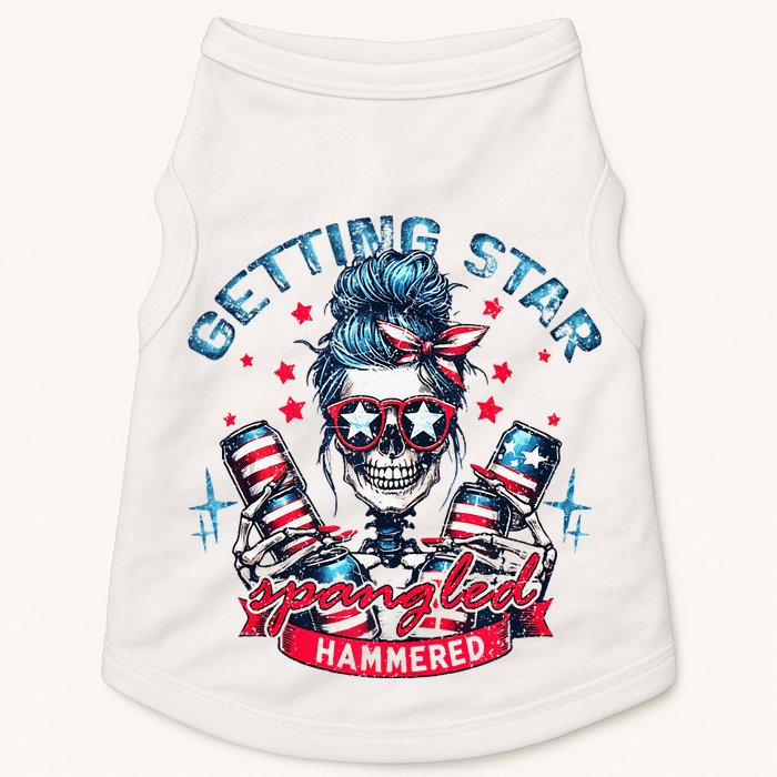 Getting Star Spangled Hammered Skeleton Doggie Tank