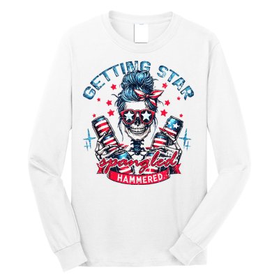 Getting Star Spangled Hammered Skeleton Long Sleeve Shirt