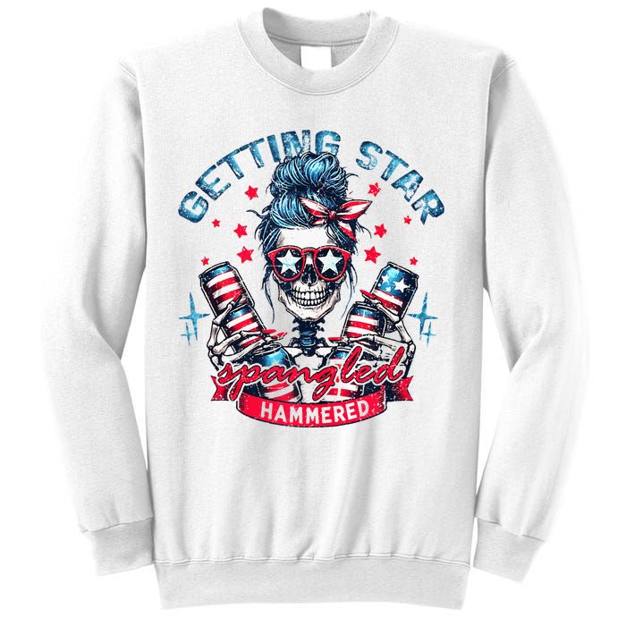 Getting Star Spangled Hammered Skeleton Sweatshirt