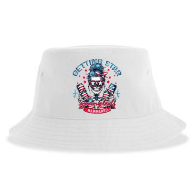 Getting Star Spangled Hammered Skeleton Sustainable Bucket Hat