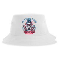 Getting Star Spangled Hammered Skeleton Sustainable Bucket Hat