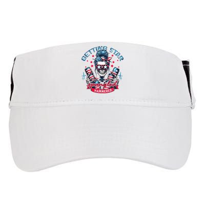 Getting Star Spangled Hammered Skeleton Adult Drive Performance Visor