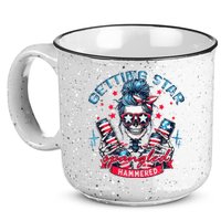 Getting Star Spangled Hammered Skeleton 15oz Campfire Ceramic Mug