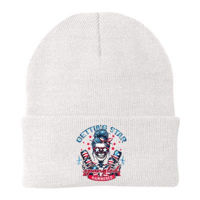 Getting Star Spangled Hammered Skeleton Beanie