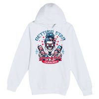 Getting Star Spangled Hammered Skeleton Premium Pullover Hoodie
