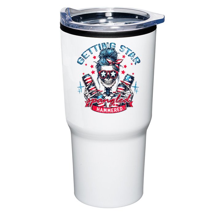 Getting Star Spangled Hammered Skeleton Tumbler
