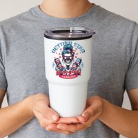 Getting Star Spangled Hammered Skeleton Tumbler