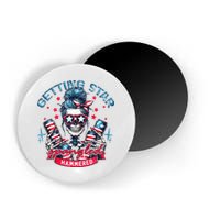 Getting Star Spangled Hammered Skeleton Magnet