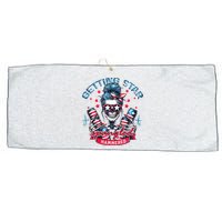 Getting Star Spangled Hammered Skeleton Large Microfiber Waffle Golf Towel