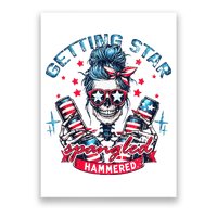 Getting Star Spangled Hammered Skeleton Poster