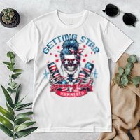 Getting Star Spangled Hammered Skeleton Premium T-Shirt