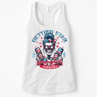 Getting Star Spangled Hammered Skeleton Womens Tank Top