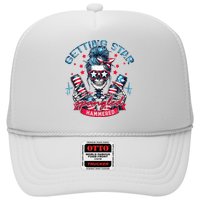 Getting Star Spangled Hammered Skeleton Trucker Hat