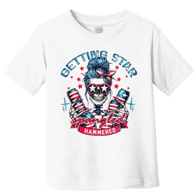 Getting Star Spangled Hammered Skeleton Toddler T-Shirt