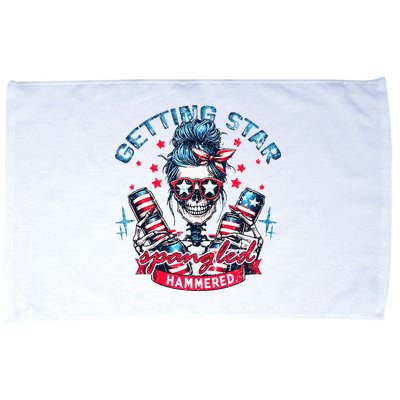 Getting Star Spangled Hammered Skeleton Microfiber Hand Towel