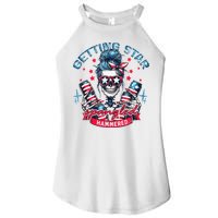 Getting Star Spangled Hammered Skeleton Women's Perfect Tri Rocker Tank