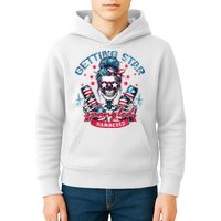 Getting Star Spangled Hammered Skeleton Kids Hoodie
