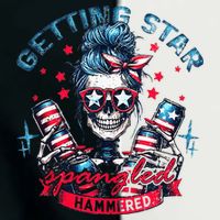 Getting Star Spangled Hammered Skeleton Infant Baby Jersey Bodysuit