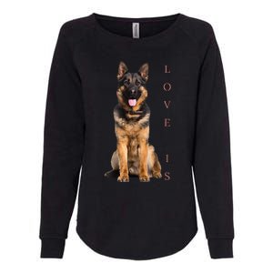 German Shepherd Shepard Dog Mom Dad Love Pet Puppy Womens California Wash Sweatshirt