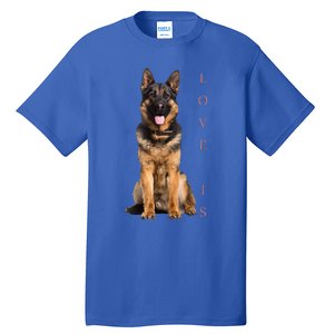 German Shepherd Shepard Dog Mom Dad Love Pet Puppy Tall T-Shirt