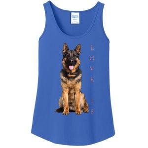 German Shepherd Shepard Dog Mom Dad Love Pet Puppy Ladies Essential Tank