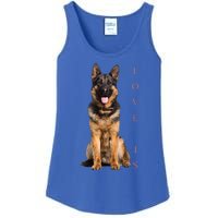 German Shepherd Shepard Dog Mom Dad Love Pet Puppy Ladies Essential Tank