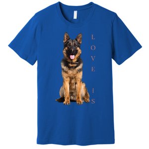 German Shepherd Shepard Dog Mom Dad Love Pet Puppy Premium T-Shirt