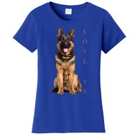 German Shepherd Shepard Dog Mom Dad Love Pet Puppy Women's T-Shirt