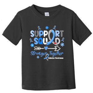 Groovy Support Squad Blue Ribbon Diabetes Awareness Toddler T-Shirt