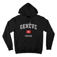 Geneva Suisse Switzerland Sports Vintage Hoodie