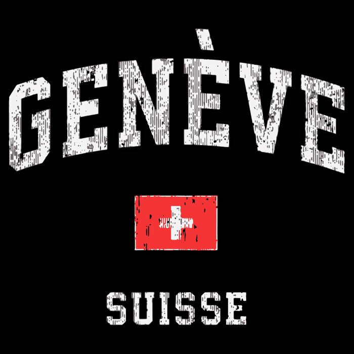 Geneva Suisse Switzerland Sports Vintage Hoodie