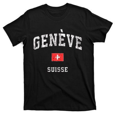 Geneva Suisse Switzerland Sports Vintage T-Shirt