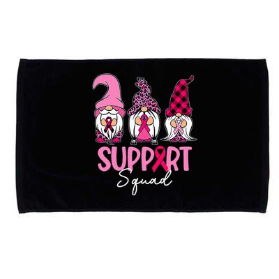 Gnomes Support Squad Breast Cancer Awareness Pink Ribbon Microfiber Hand Towel