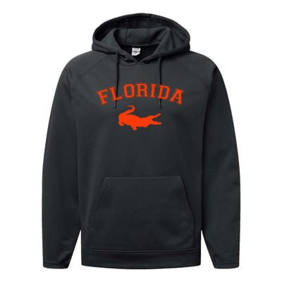 Gator School Sports Fan Team Spirit Mascot Heart Gift Performance Fleece Hoodie