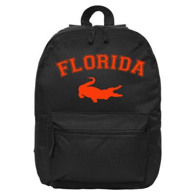 Gator School Sports Fan Team Spirit Mascot Heart Gift 16 in Basic Backpack
