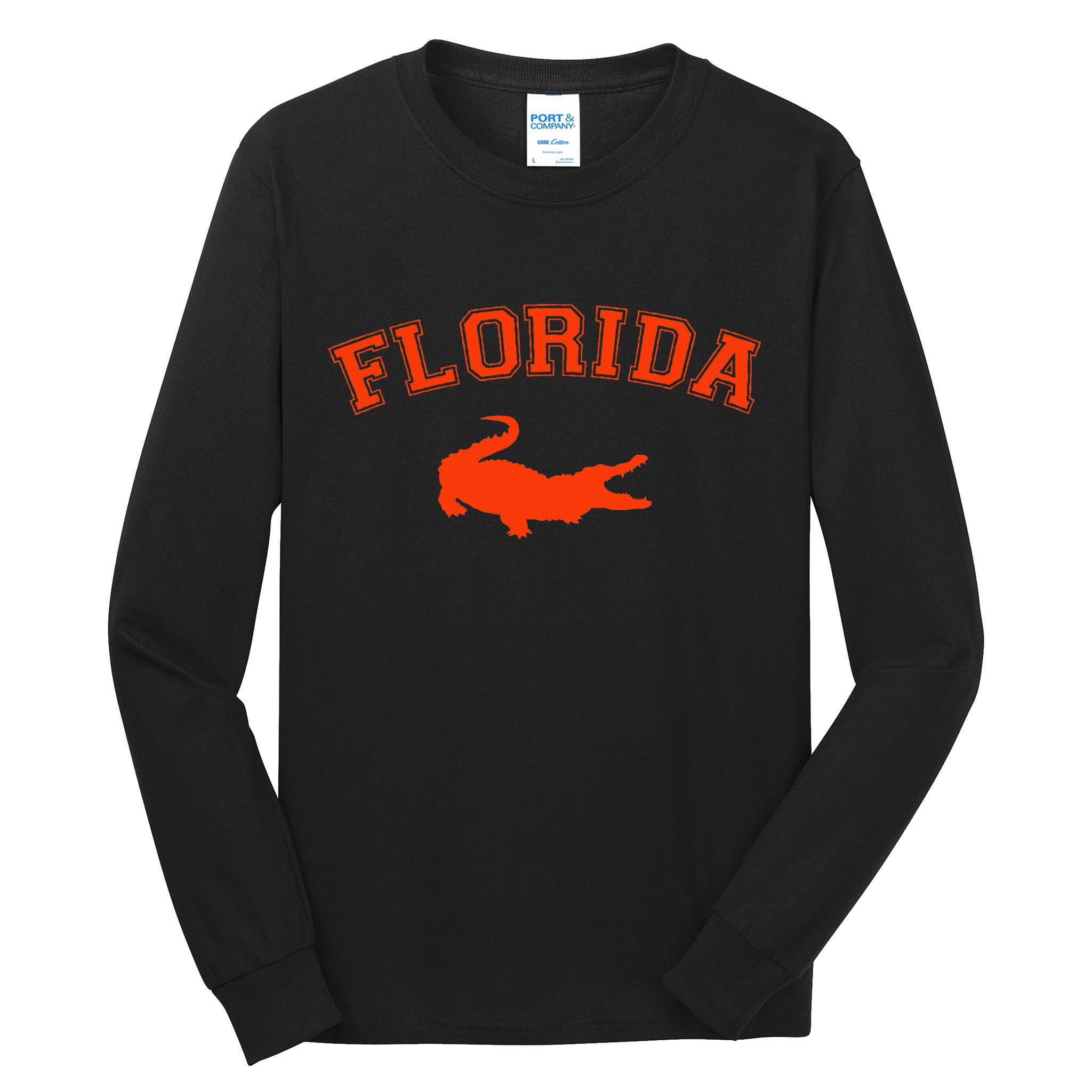 Gator School Sports Fan Team Spirit Mascot Heart Gift Tall Long Sleeve T-Shirt