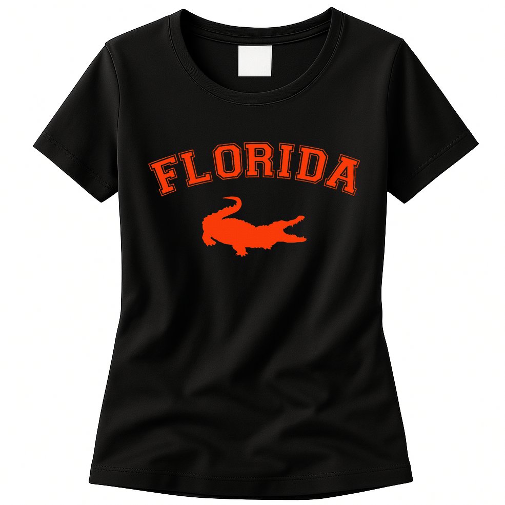 Gator School Sports Fan Team Spirit Mascot Heart Gift Womens T-Shirt