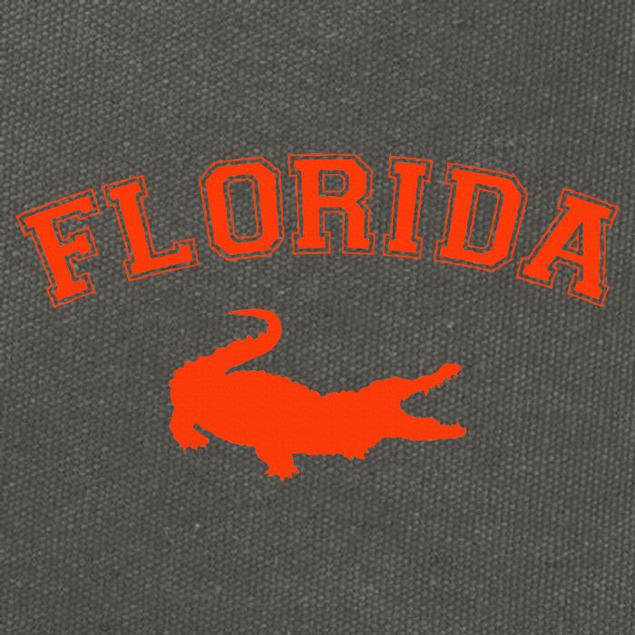 Gator School Sports Fan Team Spirit Mascot Heart Gift Cotton Canvas Backpack