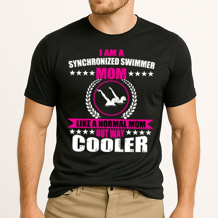 Great Synchronized Swimming Mom Design Synchro Gift Performance Shirt