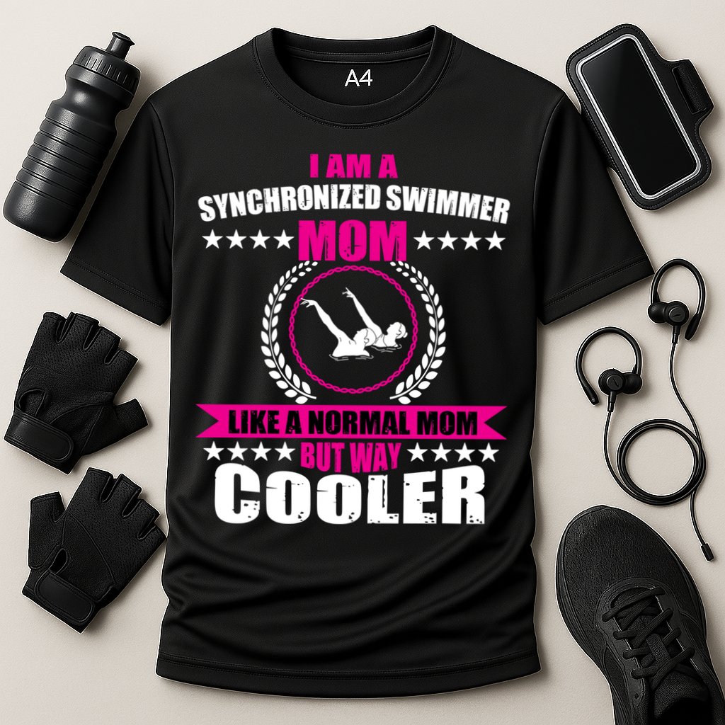 Great Synchronized Swimming Mom Design Synchro Gift Performance Shirt
