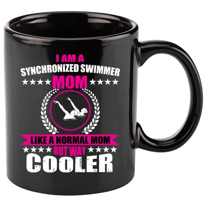 Great Synchronized Swimming Mom Design Synchro Gift 11oz C Handle Ceramic Mug