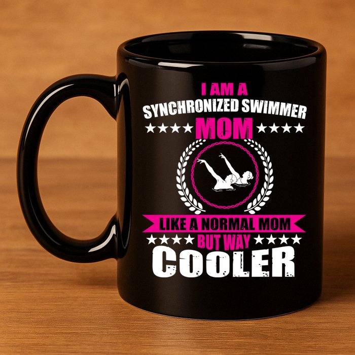 Great Synchronized Swimming Mom Design Synchro Gift 11oz C Handle Ceramic Mug