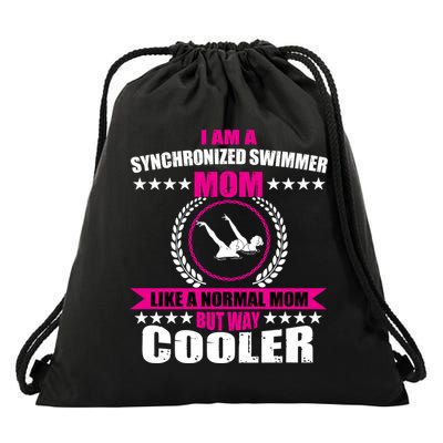 Great Synchronized Swimming Mom Design Synchro Gift Drawstring Bag