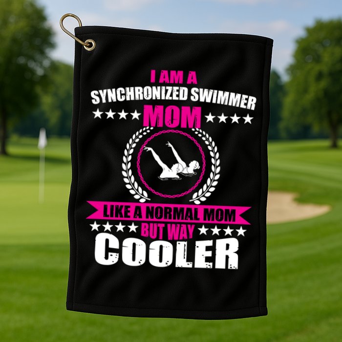 Great Synchronized Swimming Mom Design Synchro Gift Golf Towel