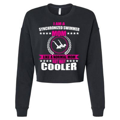 Great Synchronized Swimming Mom Design Synchro Gift Cropped Pullover Crew