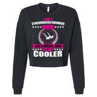 Great Synchronized Swimming Mom Design Synchro Gift Cropped Pullover Crew