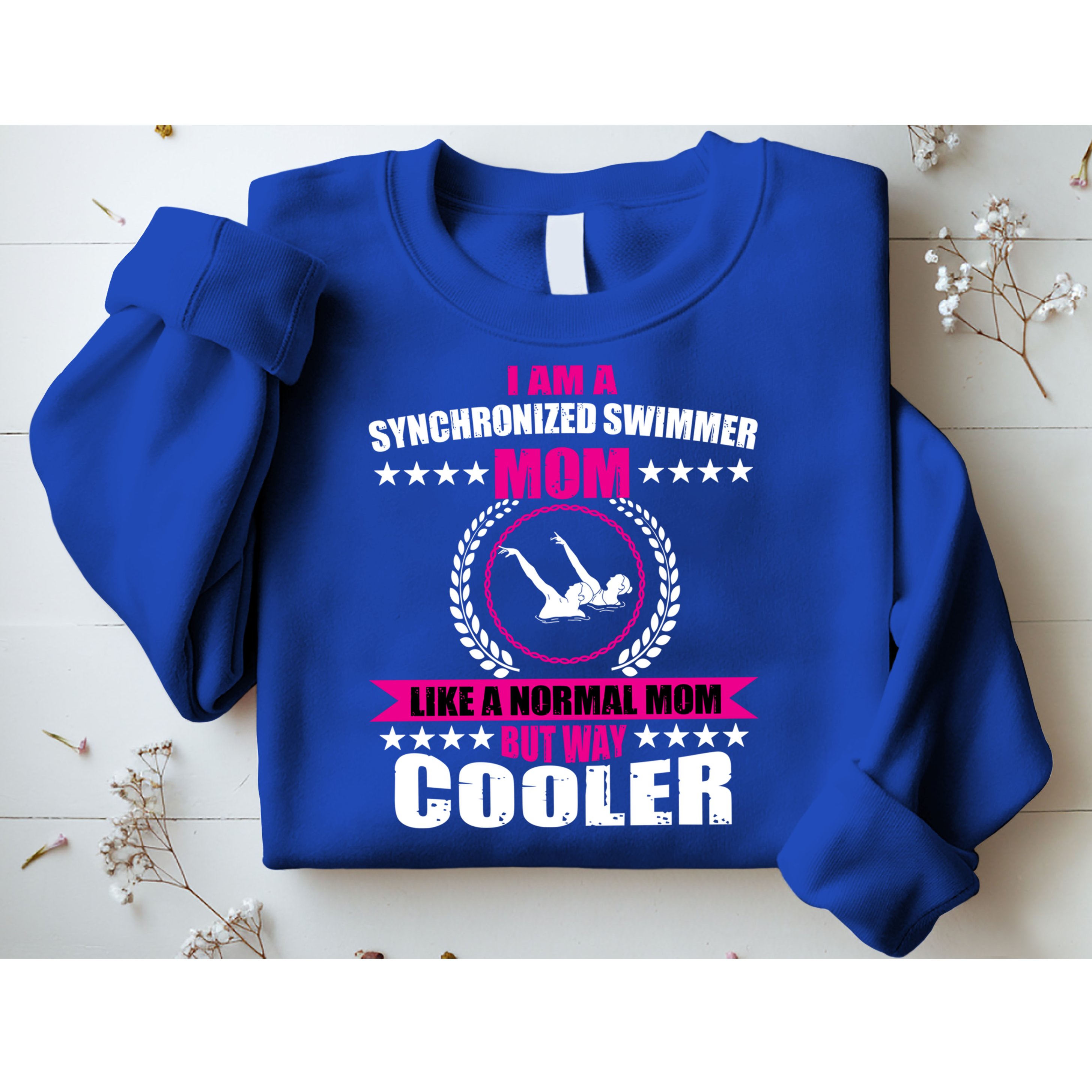 Great Synchronized Swimming Mom Design Synchro Gift Sweatshirt