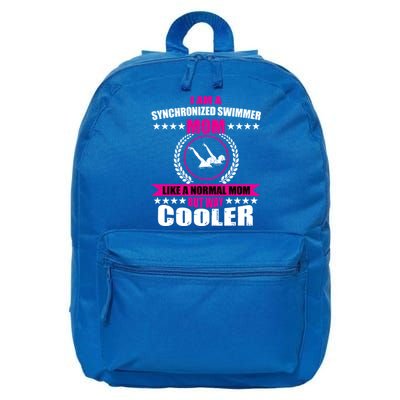 Great Synchronized Swimming Mom Design Synchro Gift 16 in Basic Backpack