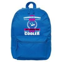Great Synchronized Swimming Mom Design Synchro Gift 16 in Basic Backpack